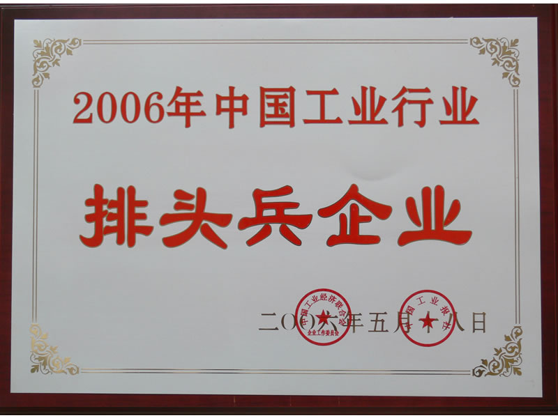 中国工业行业排头兵企业